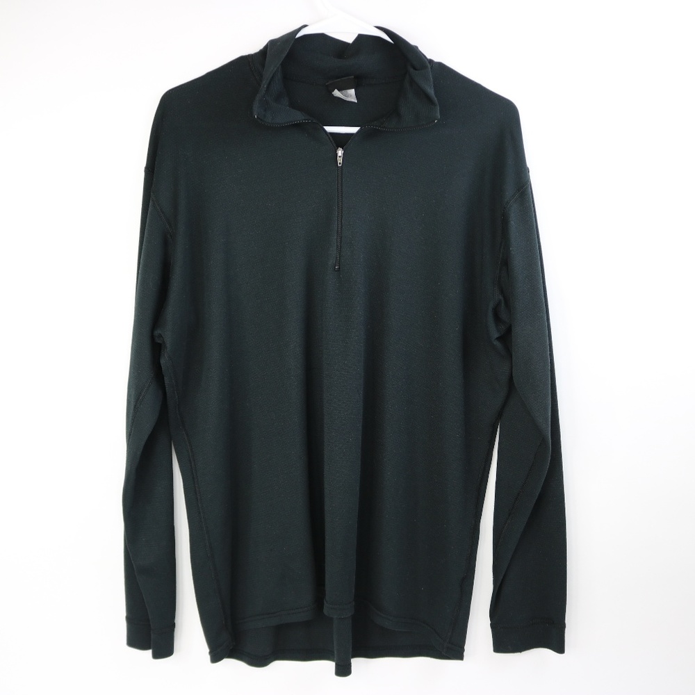 Patagonia Mens Black Pullover Capilene Half Zip L
